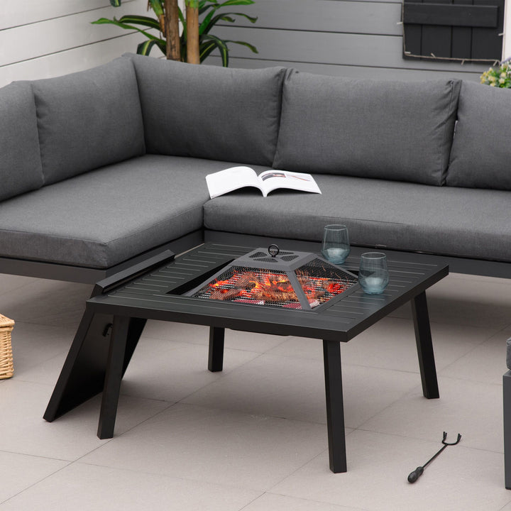 Wood Burning Fire Table Grill