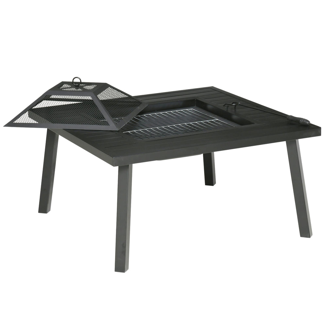 Wood Burning Fire Table Grill