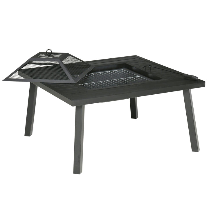 Wood Burning Fire Table Grill