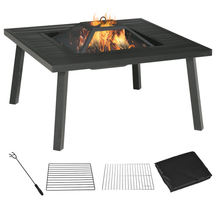 Wood Burning Fire Table Grill