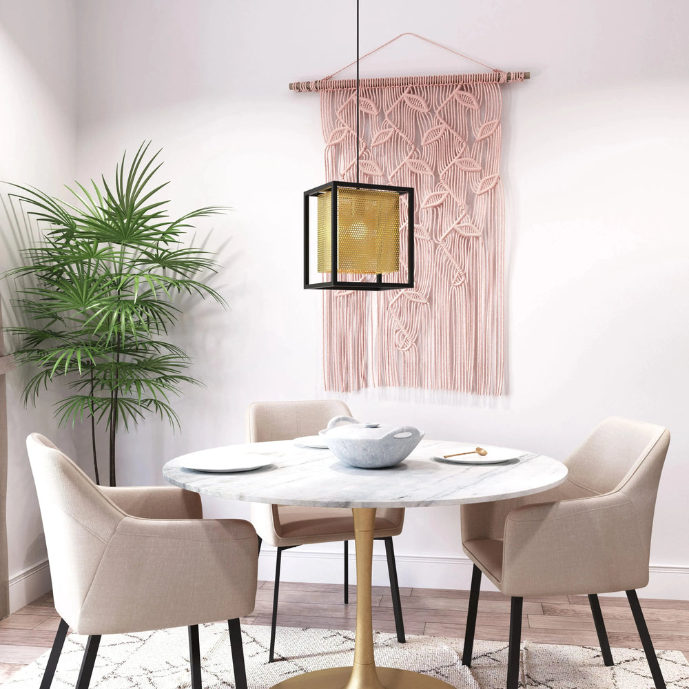 Yves Ceiling Lamp Gold & Black 