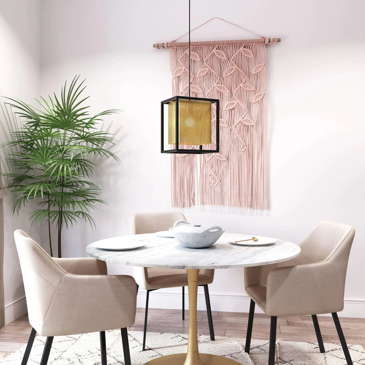 Yves Ceiling Lamp Gold & Black 