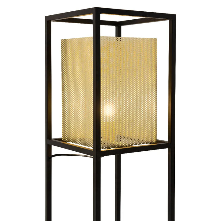 Yves Floor Lamp Gold & Black