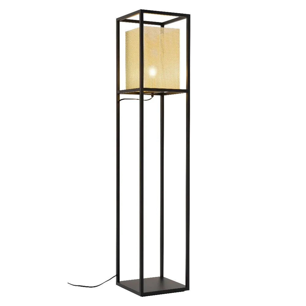 Yves Floor Lamp Gold & Black