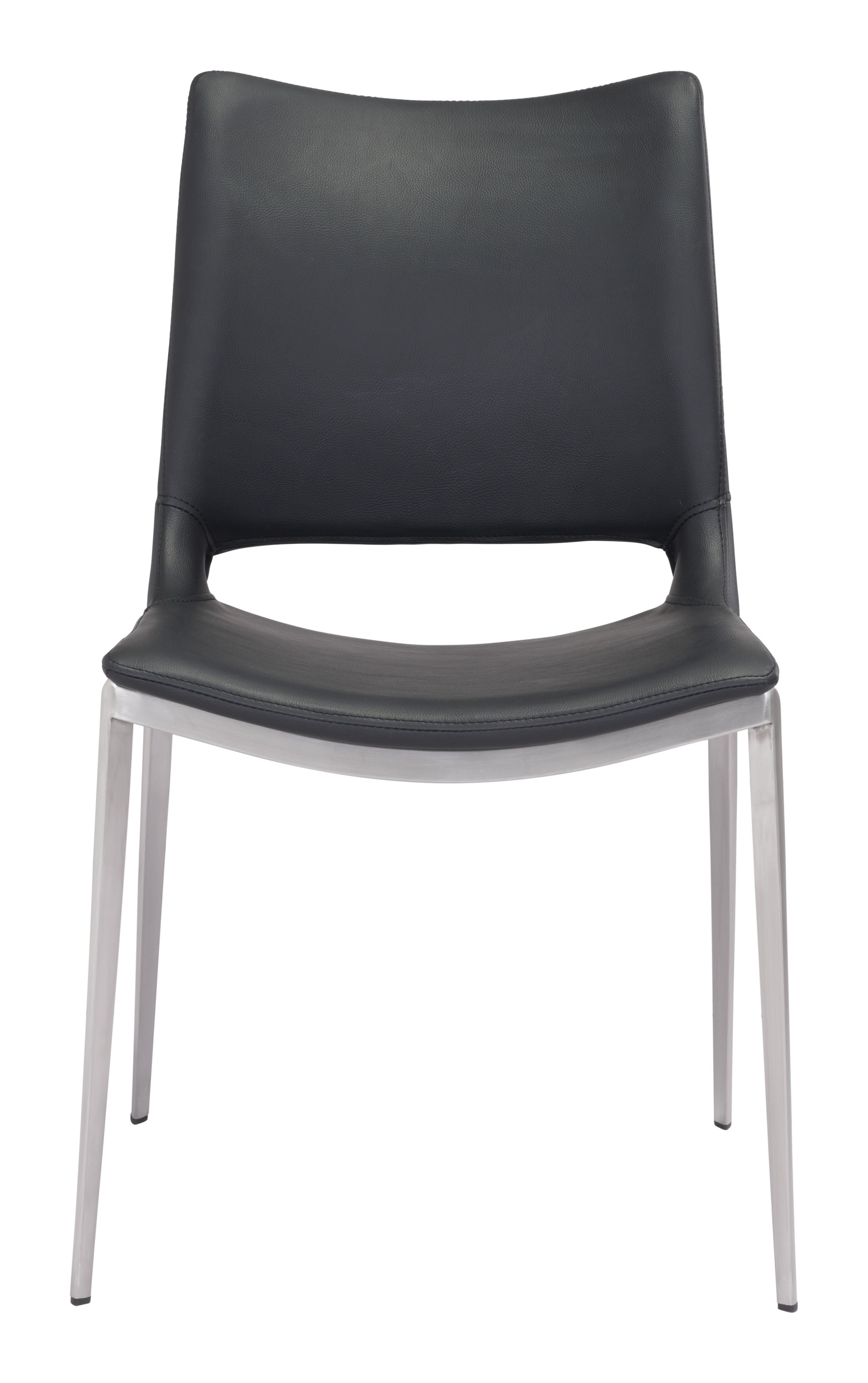 Ace Dining Chair Black & Silver