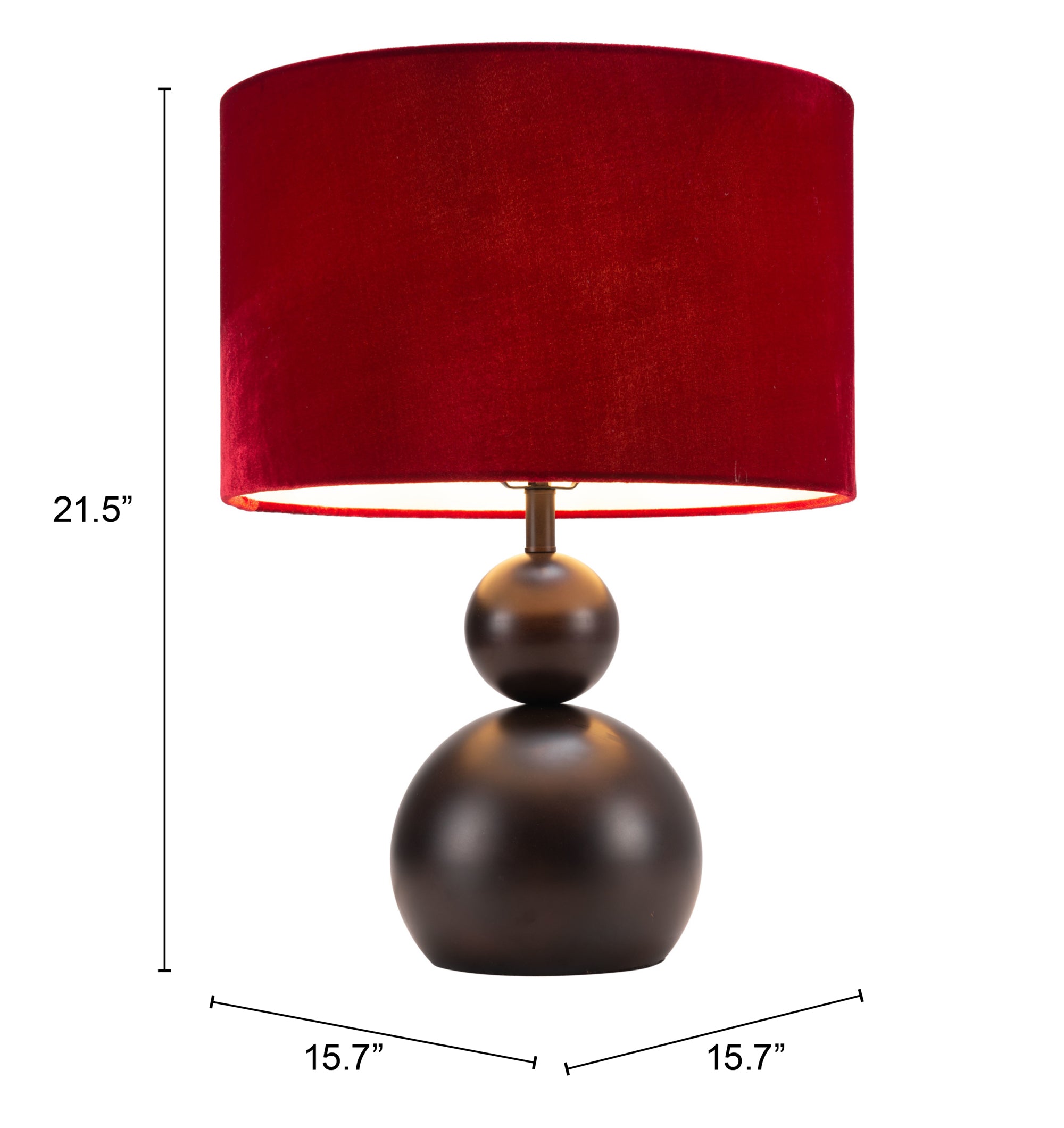 Shobu Table Lamp Red