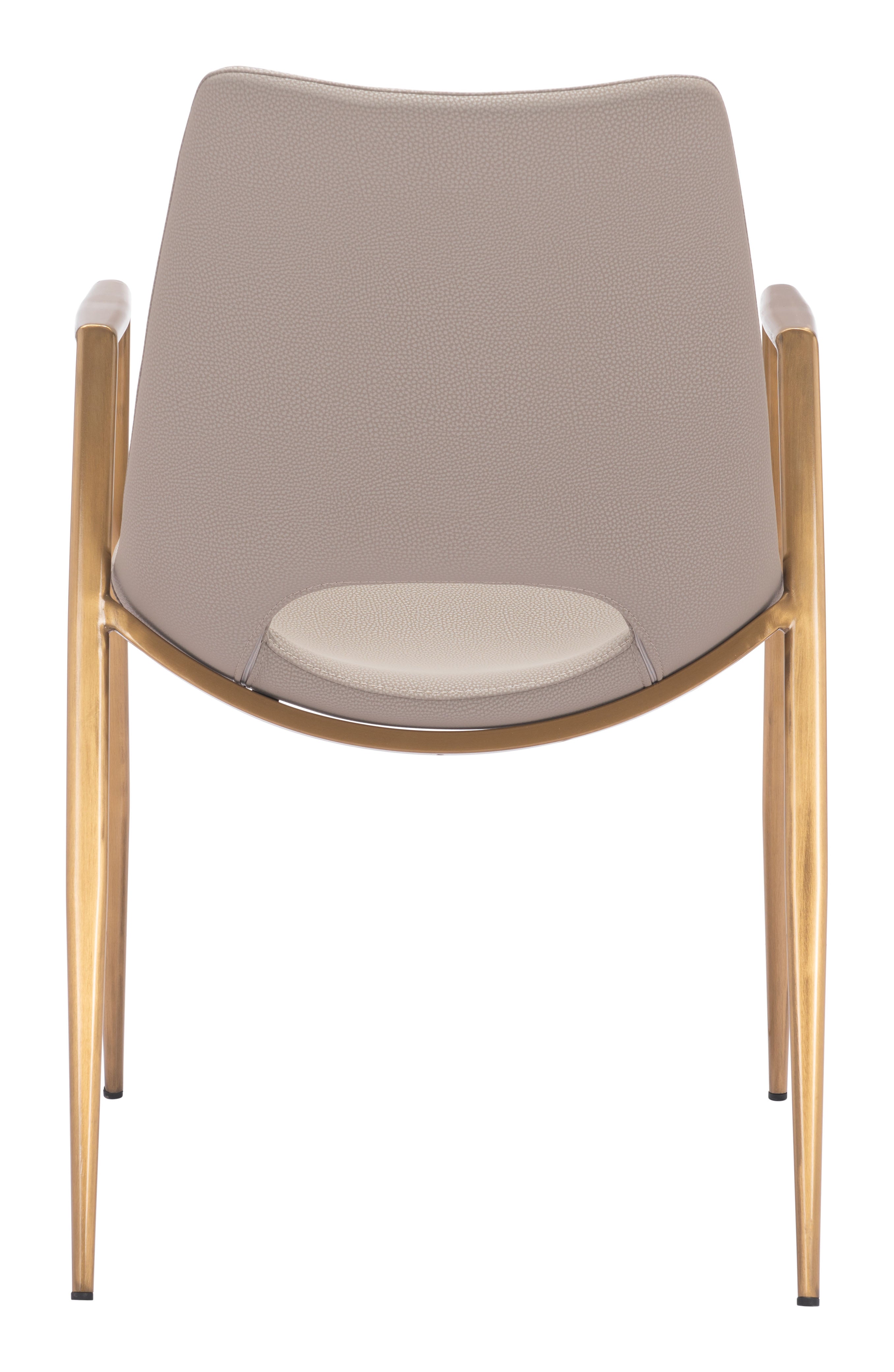 Desi Dining Chair Beige & Gold