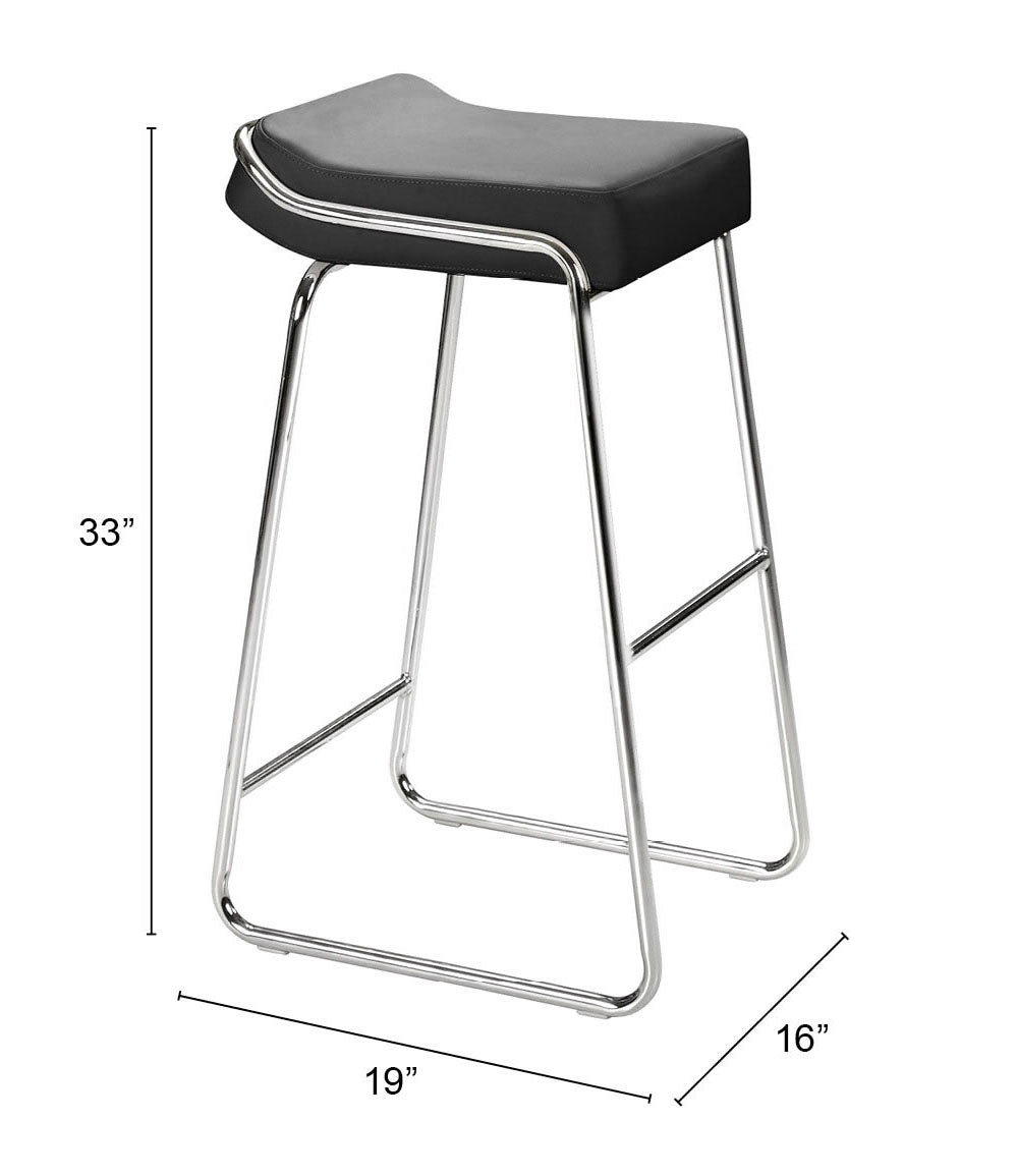 Wedge Barstool Black