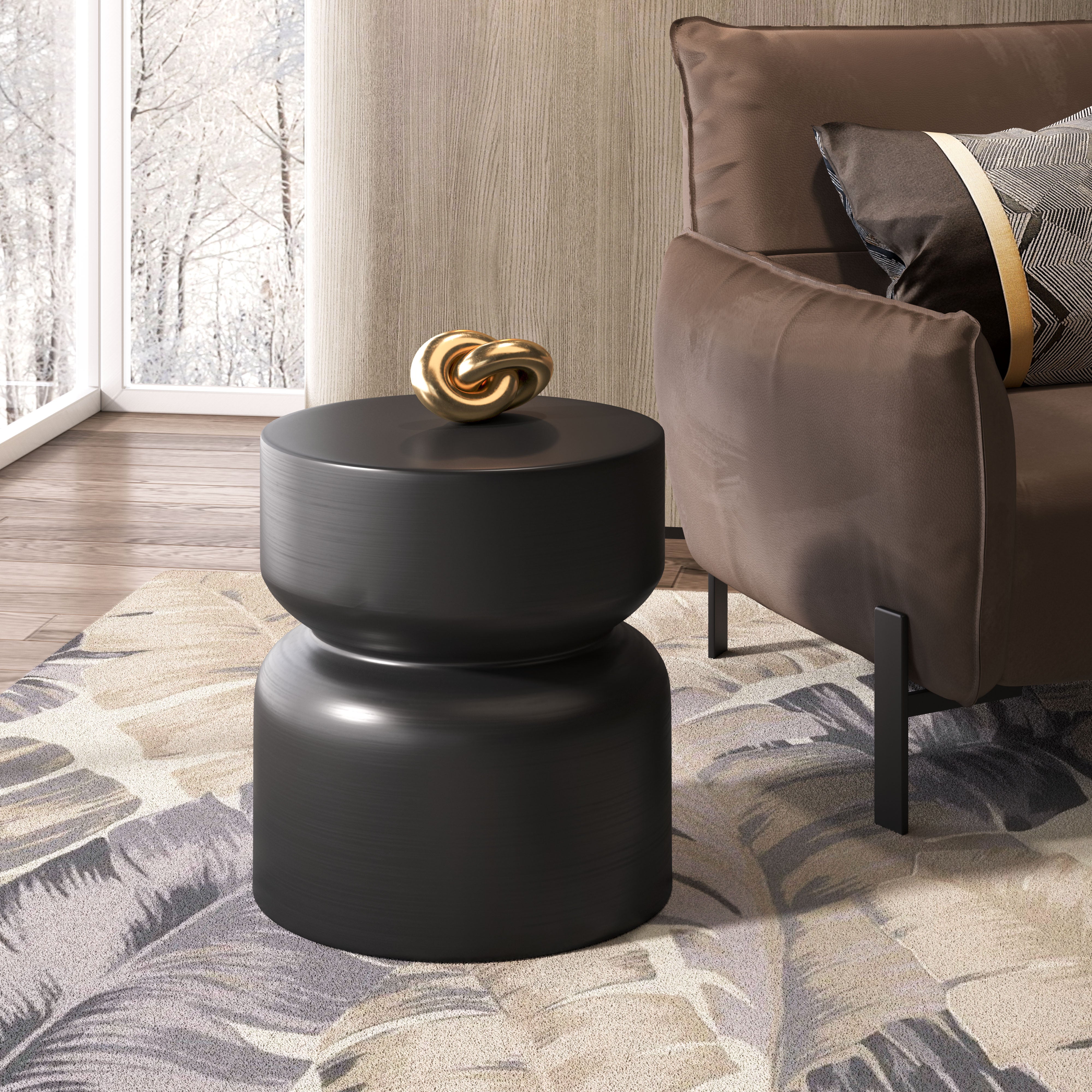 Busan Side Table & Black