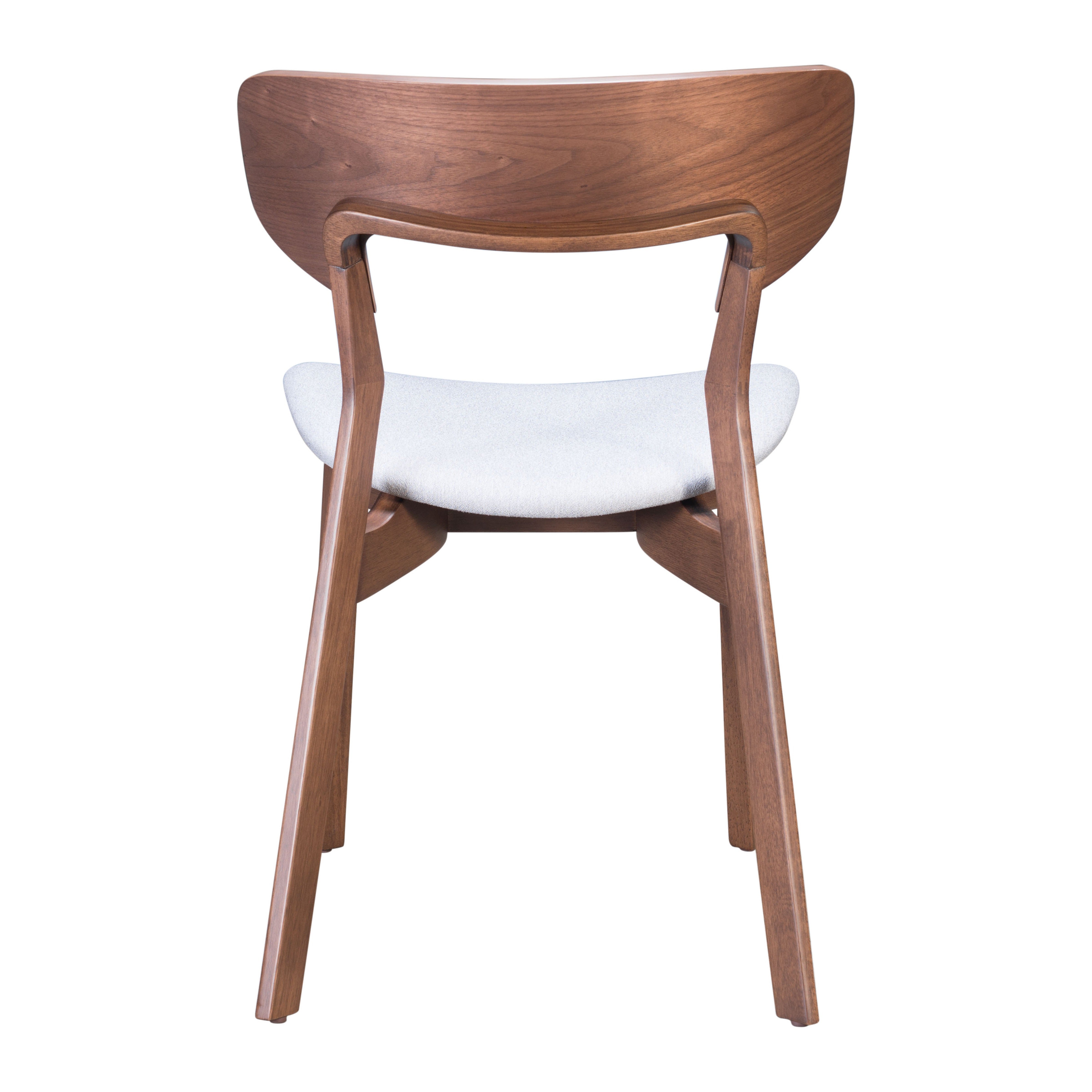 Russell Dining Chair (Set of 2) Walnut & Light Gray