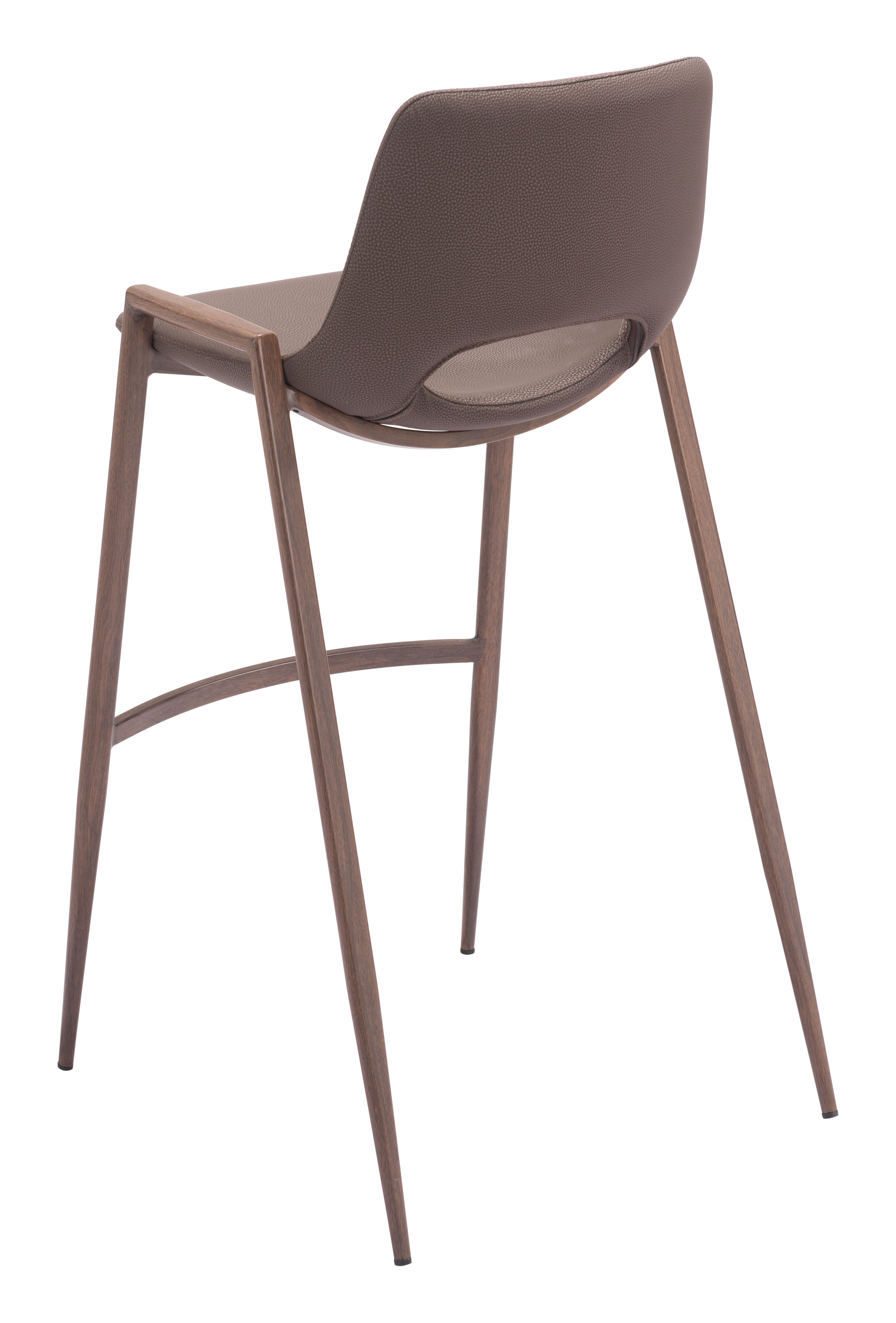 Desi Barstool Brown & Walnut