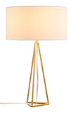 Sascha Table Lamp White & Brass