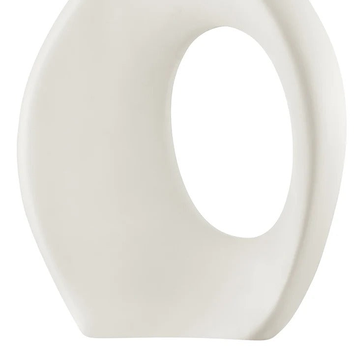 Exclusive Simi Vase Large White - Premium 34" Modern Resin Statement Collection