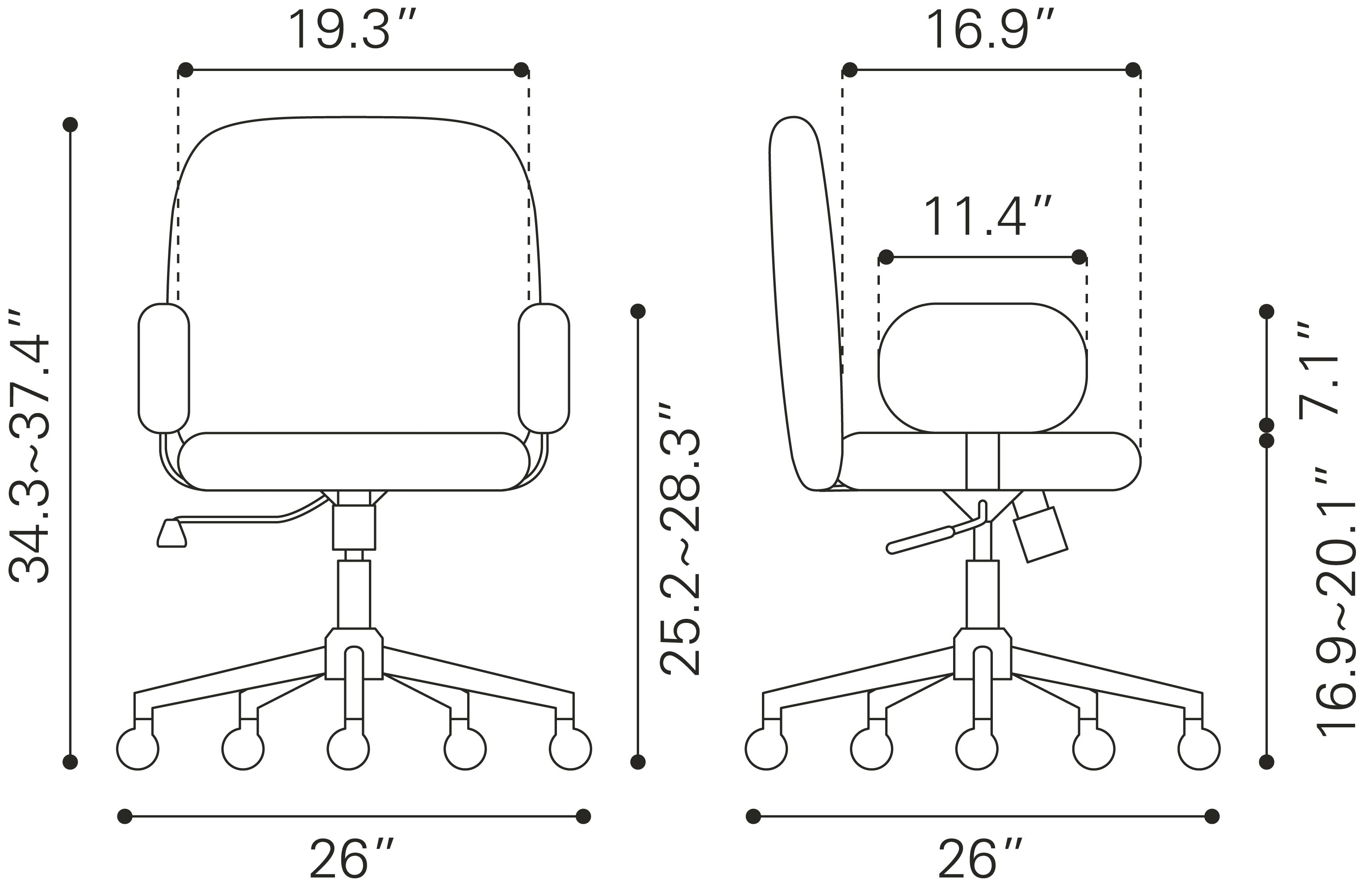 Lionel Office Chair Beige