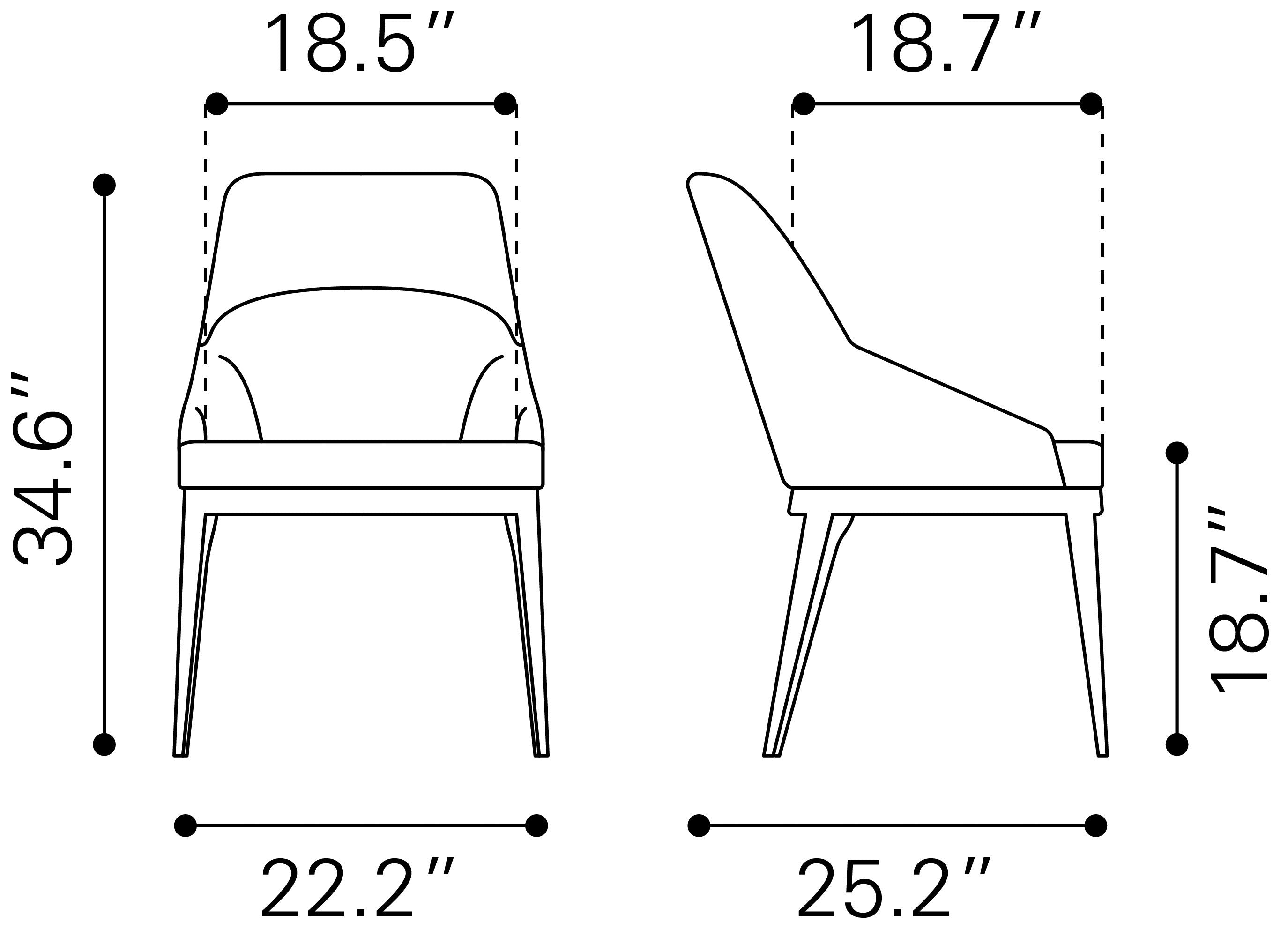 Ayr Dining Chair Slate Gray