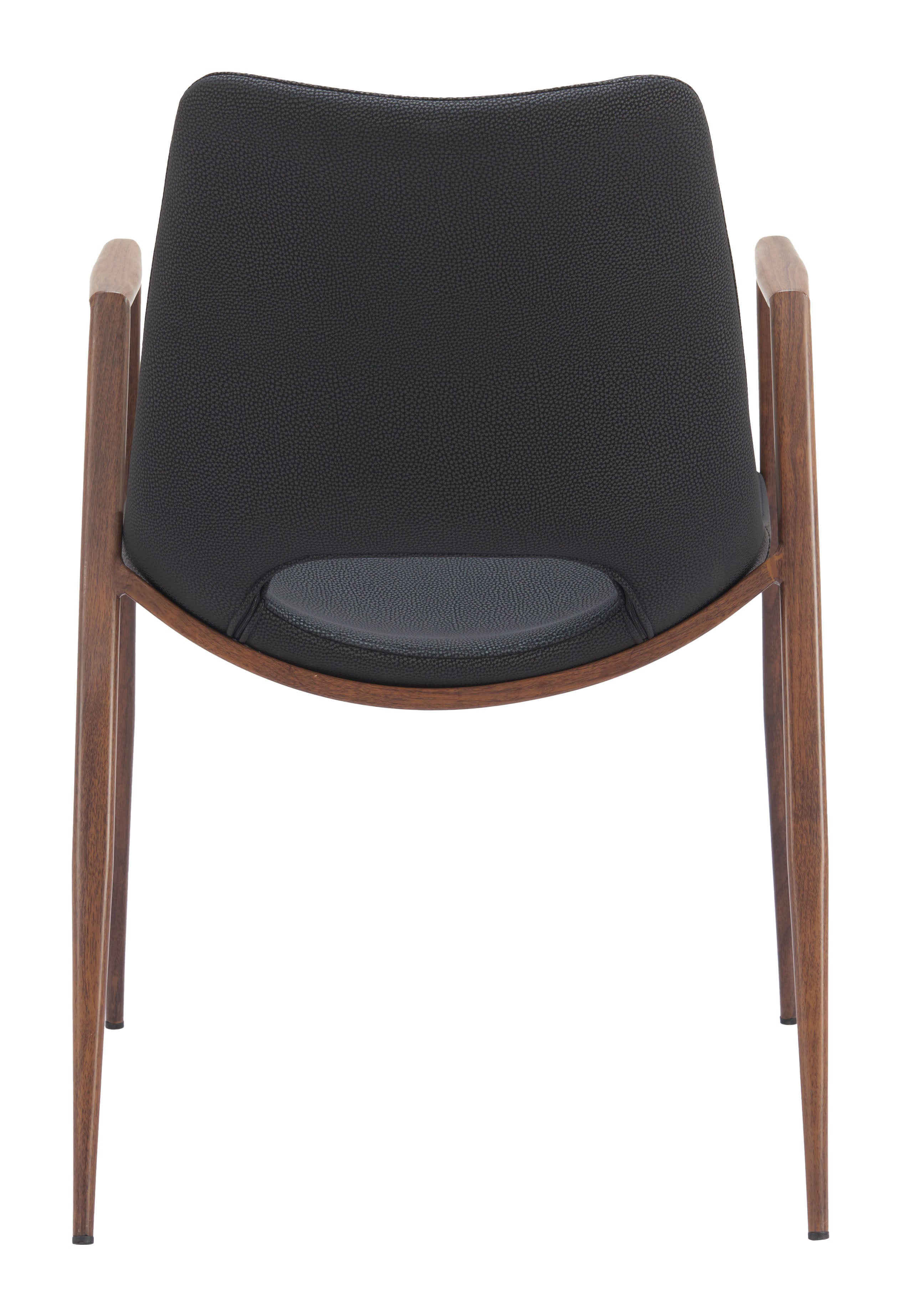 Desi Dining Chair Black & Walnut