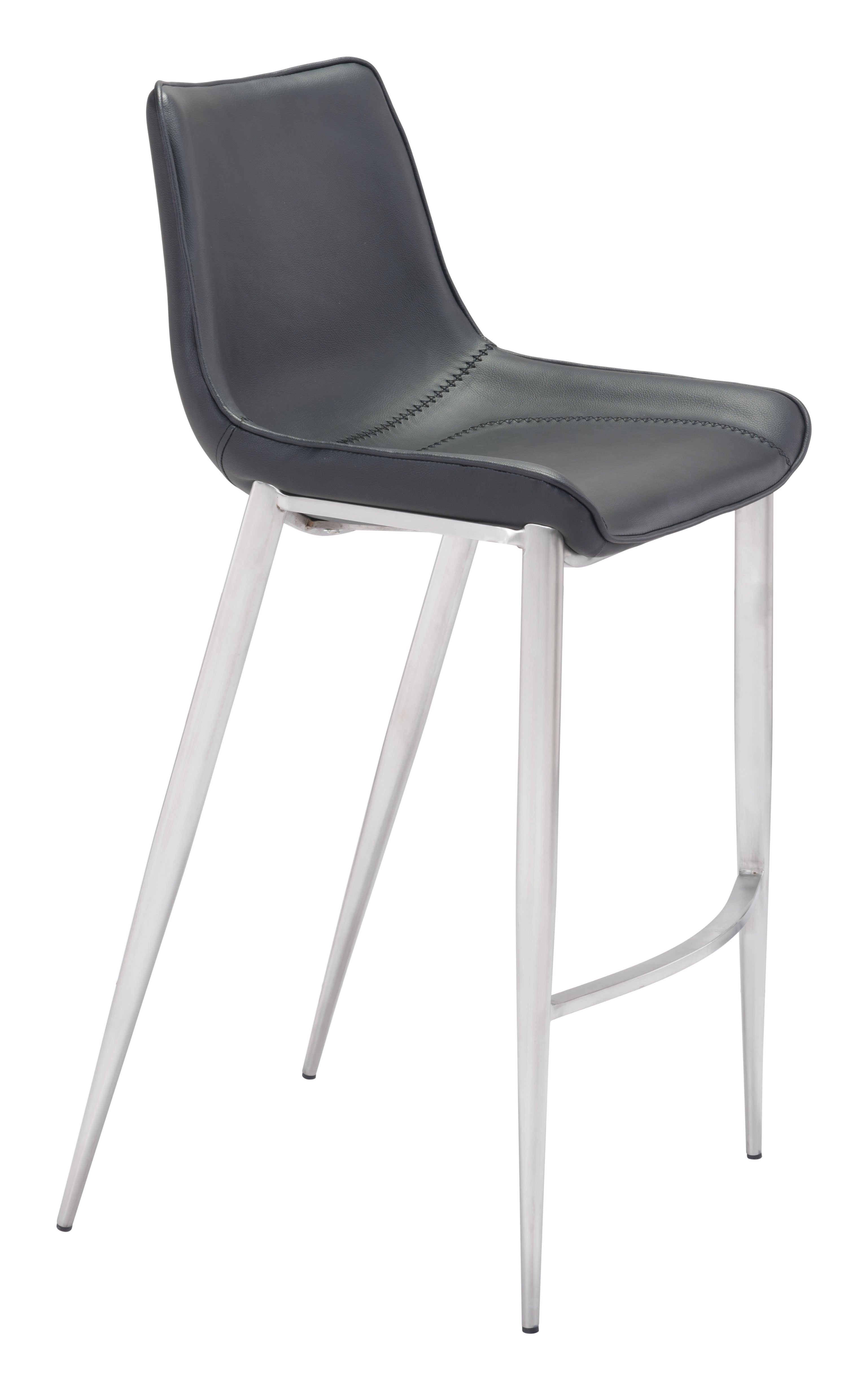 Magnus Barstool Black & Silver