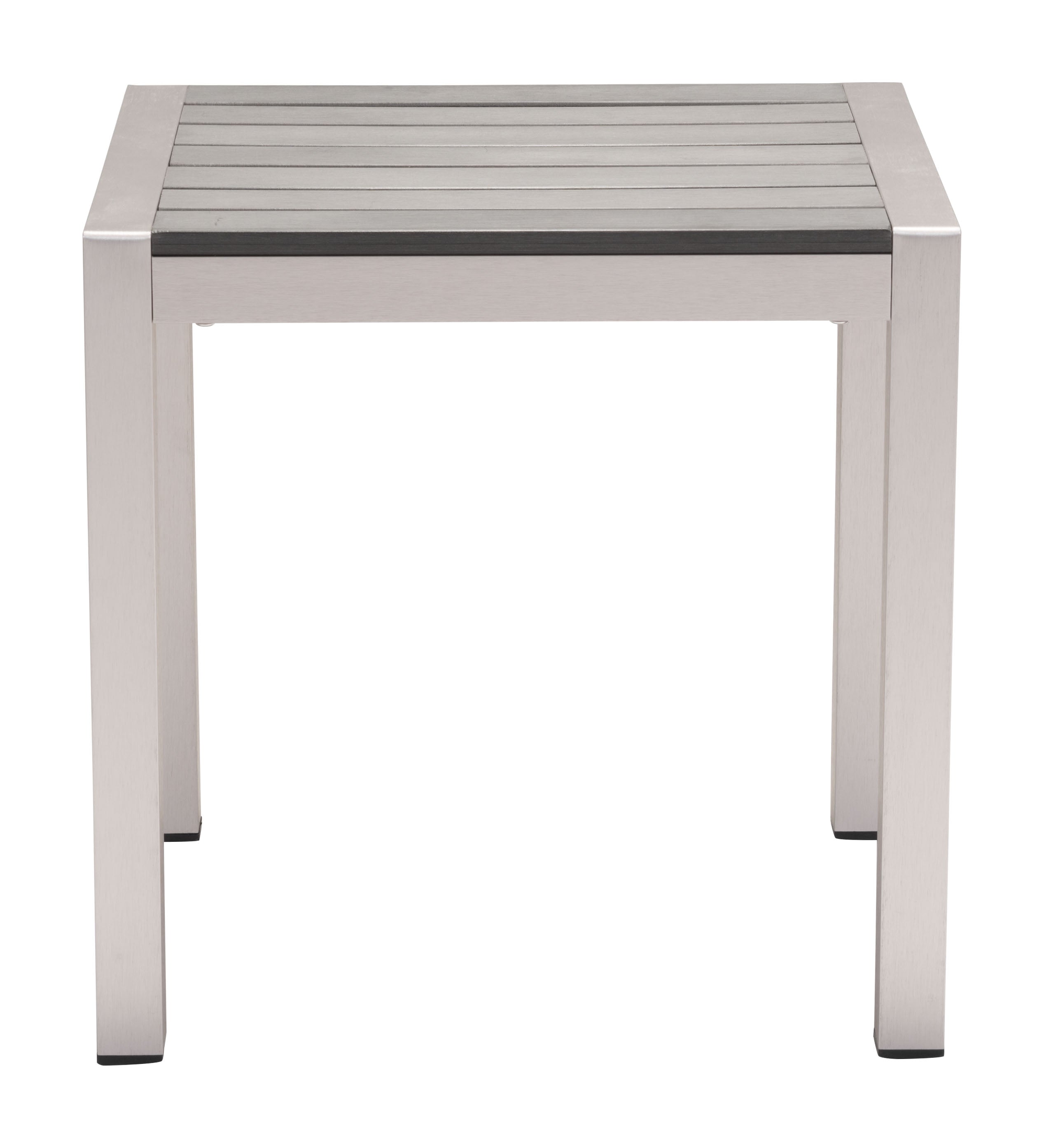 Cosmopolitan Side Table Gray & Silver