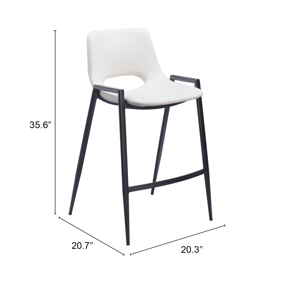 Desi Counter Stool White