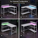 Adjustable side shelf shown in flat and inclined positions