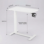 Close-up of overbed table rolling casters with locking brake pedal