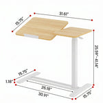 Close-up of overbed table rolling casters with locking brake pedal