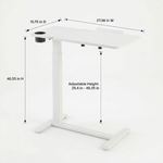 Close-up of overbed table rolling casters with locking brake pedal