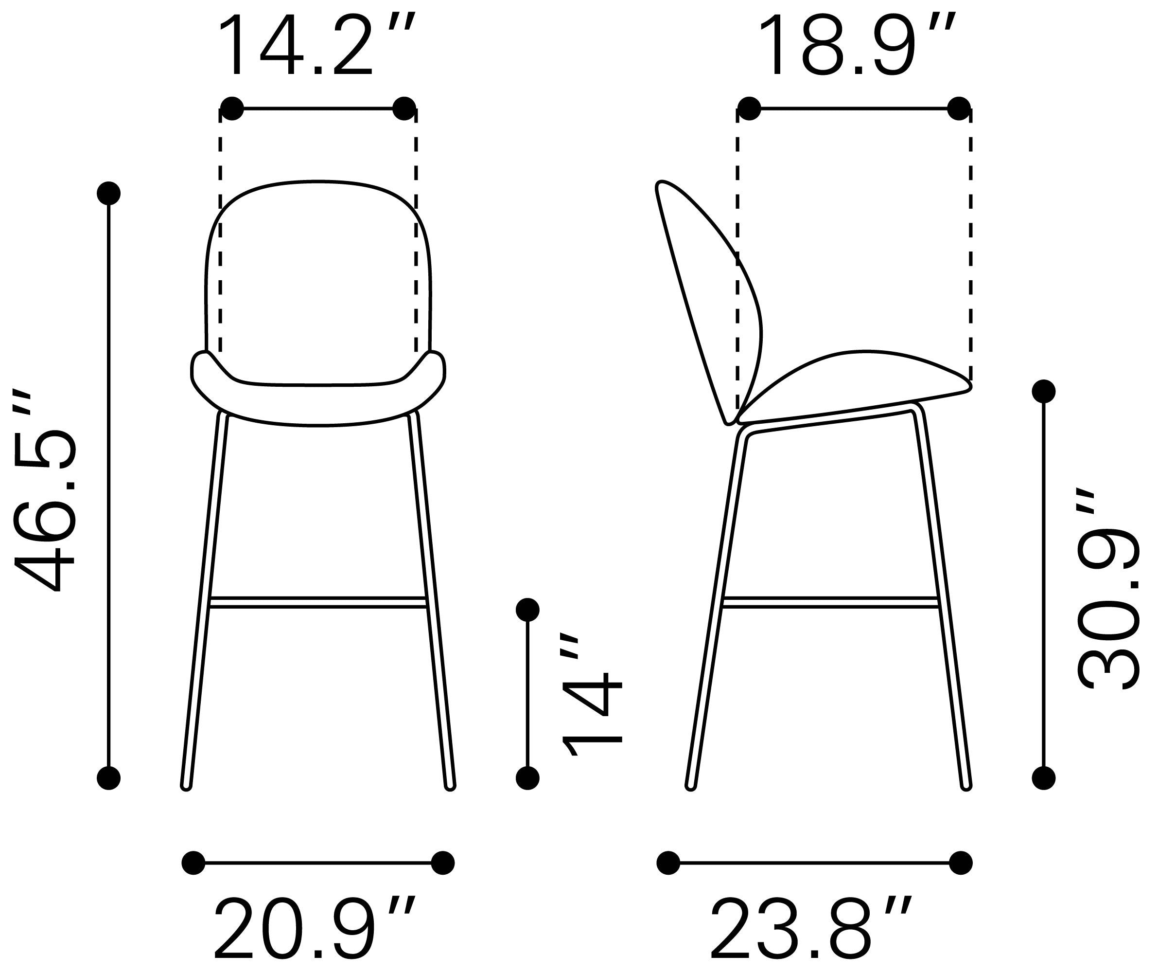 Miles Barstool Green