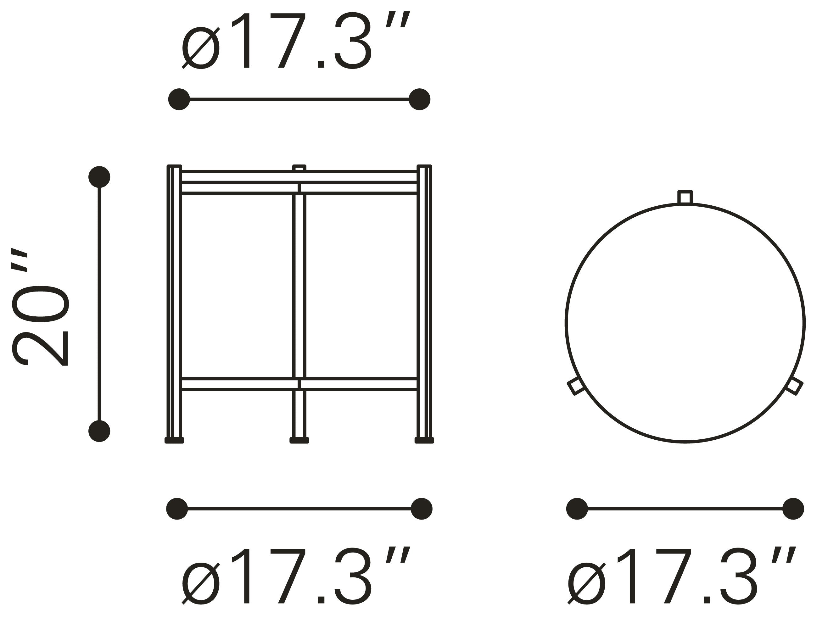 Haru Side Table White & Gold