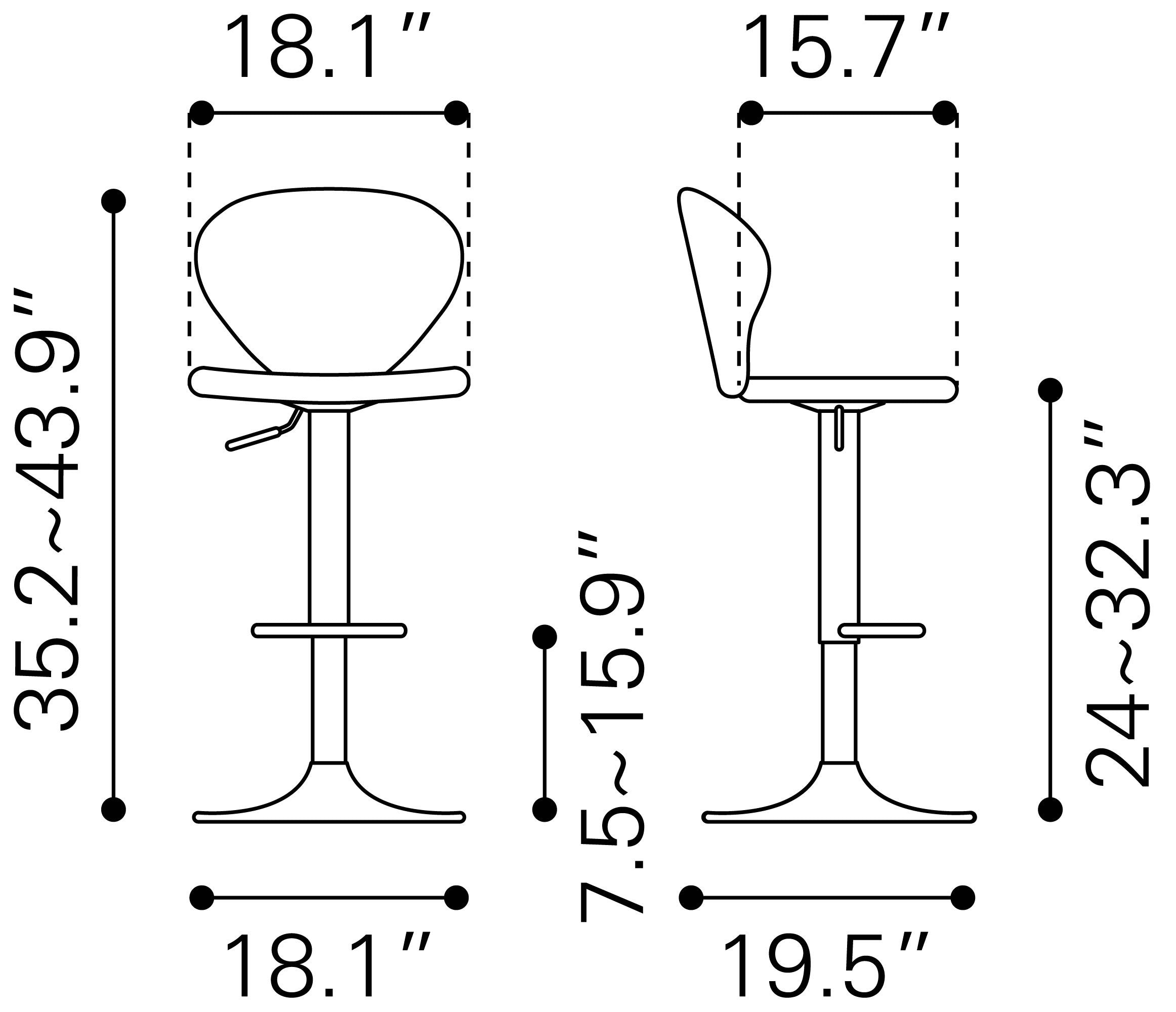 Salem Barstool Yellow