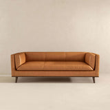 Cassidy Tan Genuine Leather Couch