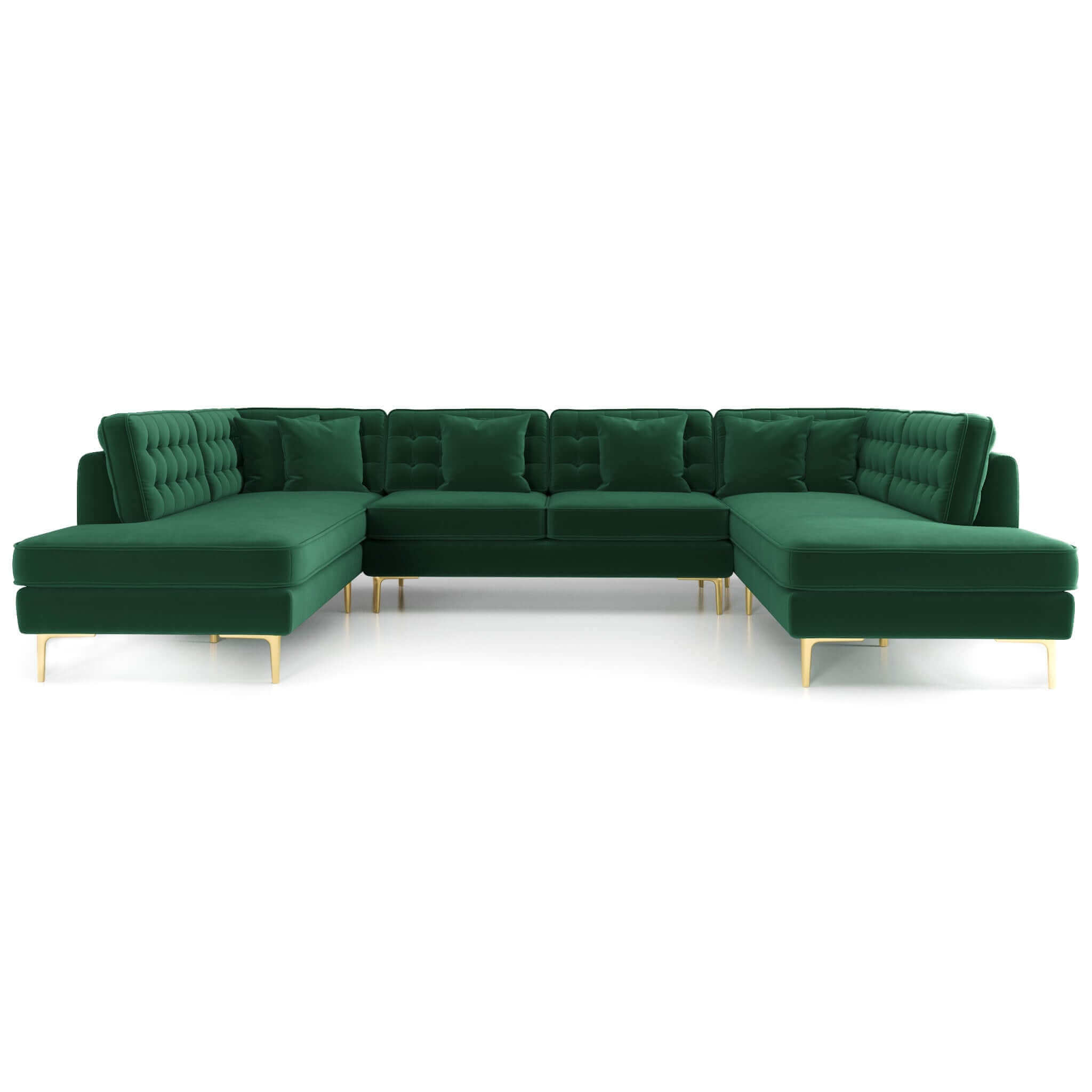 Brooke Velvet U Shape Corner Sofa