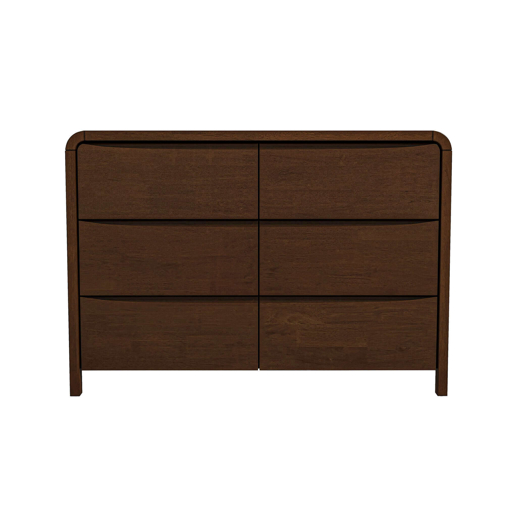 Lionel Mid Century Modern Solid Wood 6-Drawer Dresser