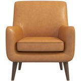 Alex Tan Leather Lounge Chair