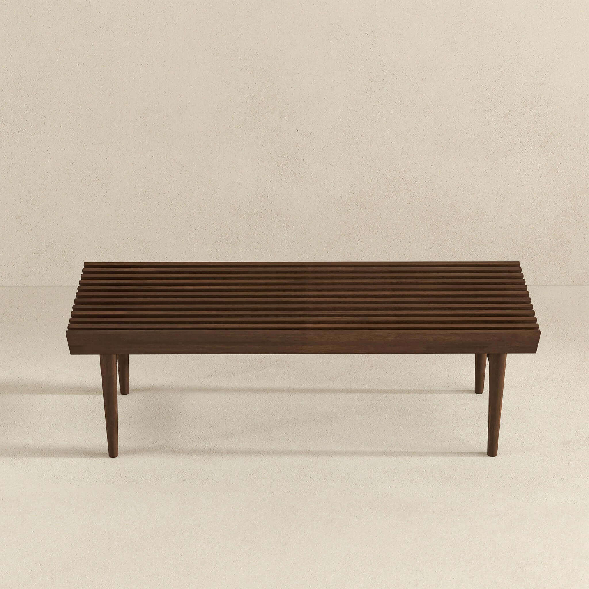 Mia Mid Century Modern Solid Wood Bench