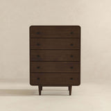 Alexa Mid Century Modern Dresser 5 Drawer