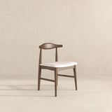 Damian Solid Wood Beige Dining Chair