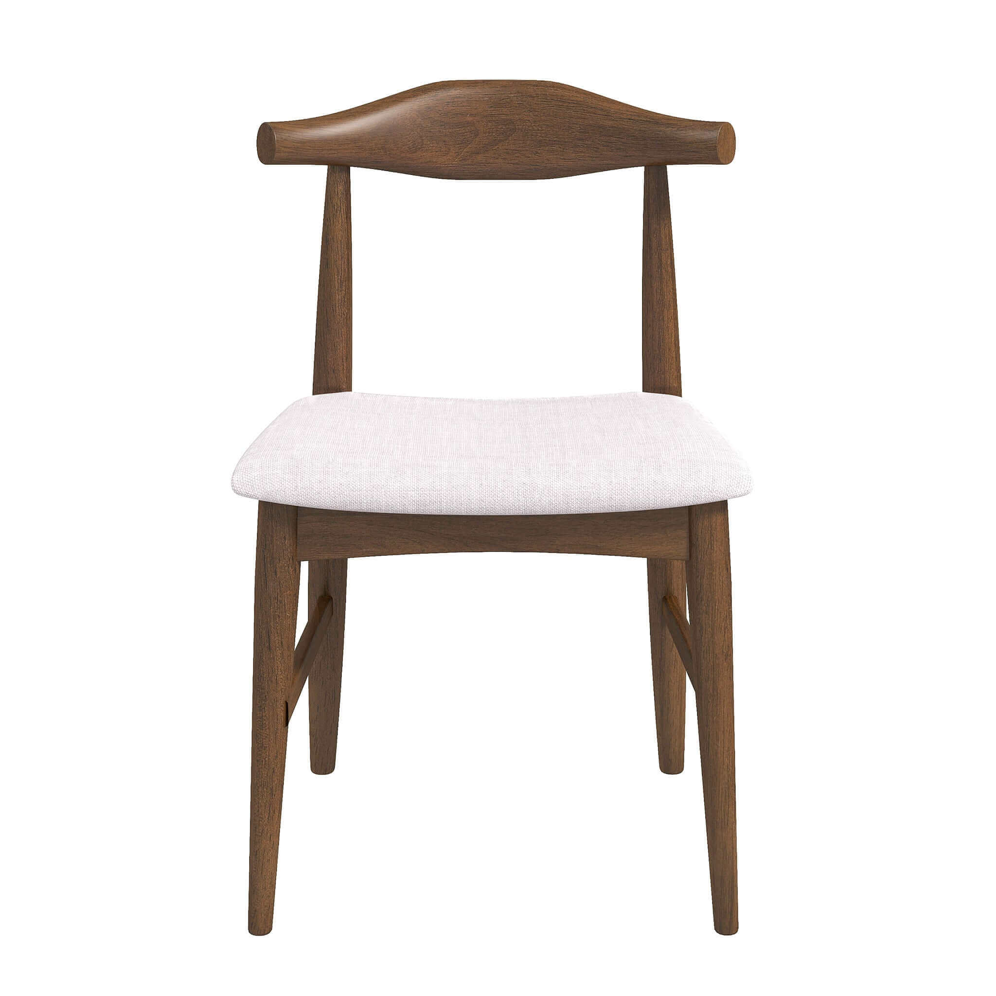 Damian Solid Wood Beige Dining Chair