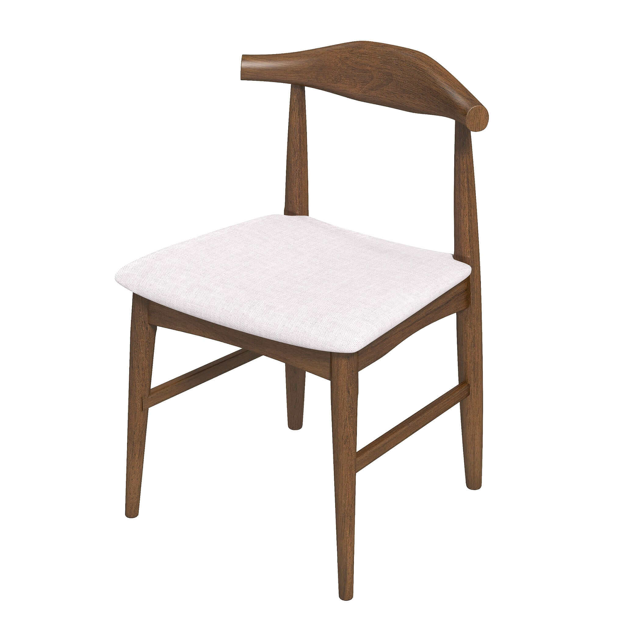 Damian Solid Wood Beige Dining Chair