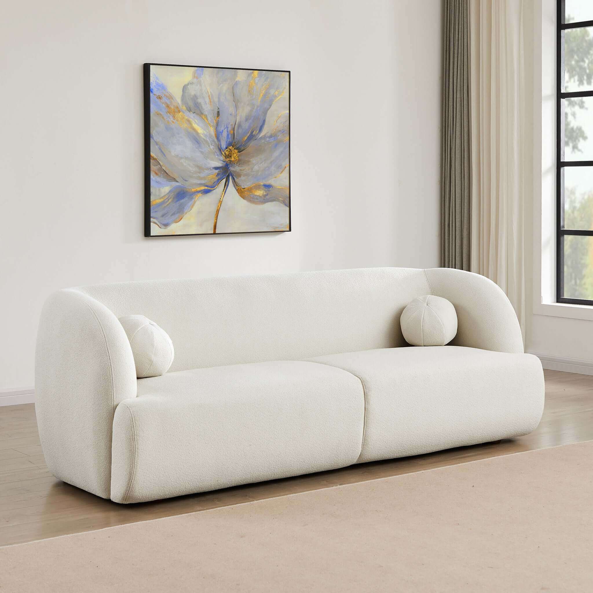 Anna French Boucle Sofa