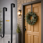 22-inch artificial fall wreath with seasonal autumn foliage and decorative accents