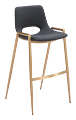 Desi Barstool Black & Gold