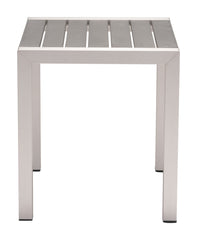 Cosmopolitan Side Table Gray & Silver