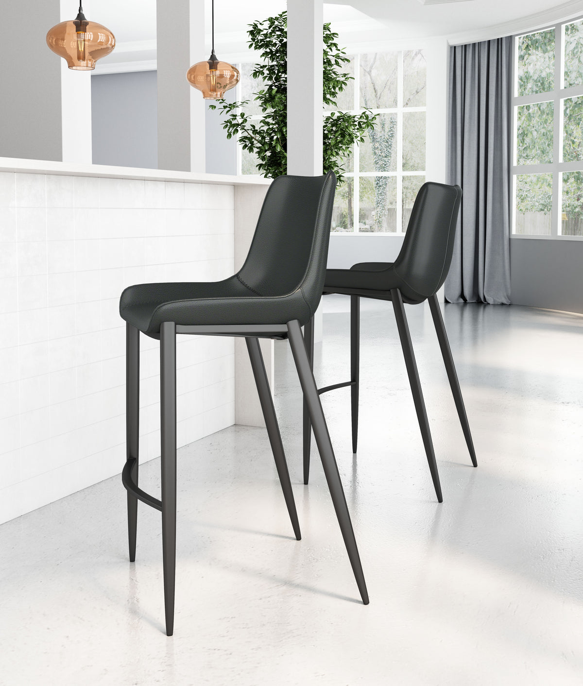 Magnus Barstool Black