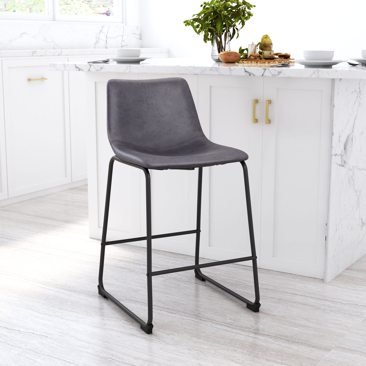 Smart Counter Stool Charcoal