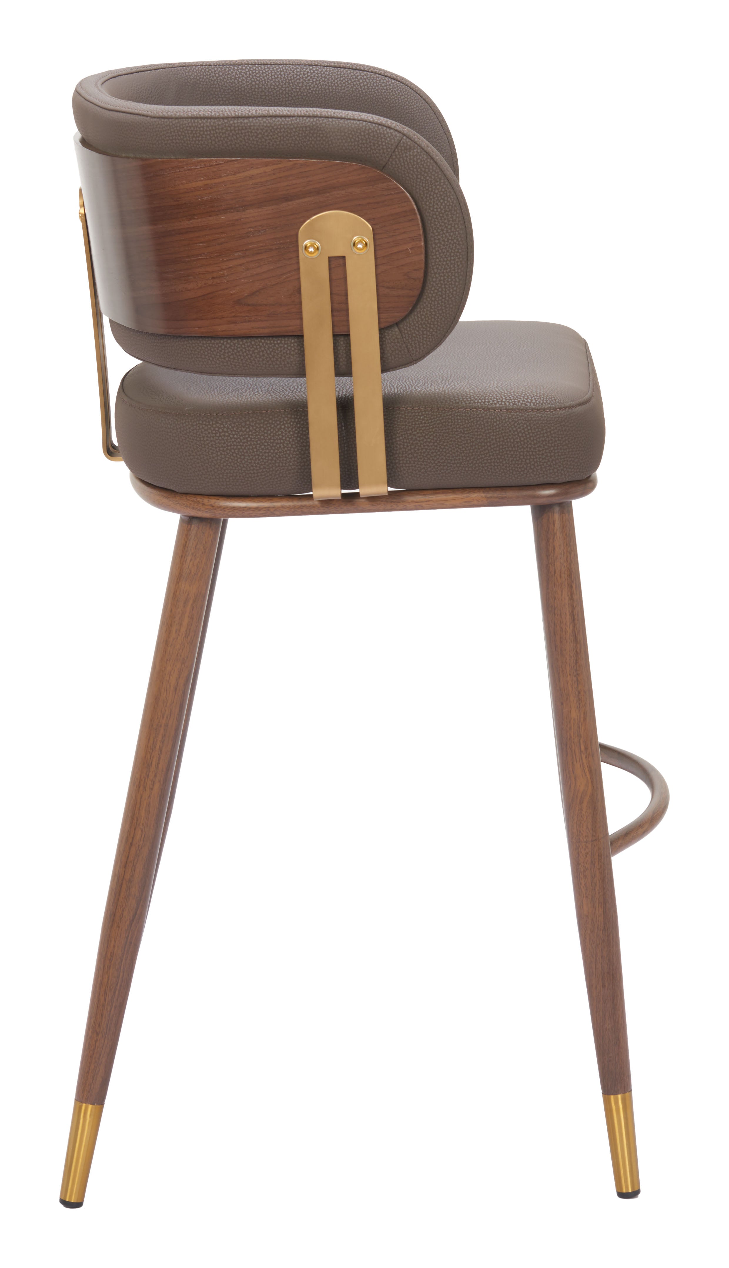 Brew Barstool Brown & Walnut