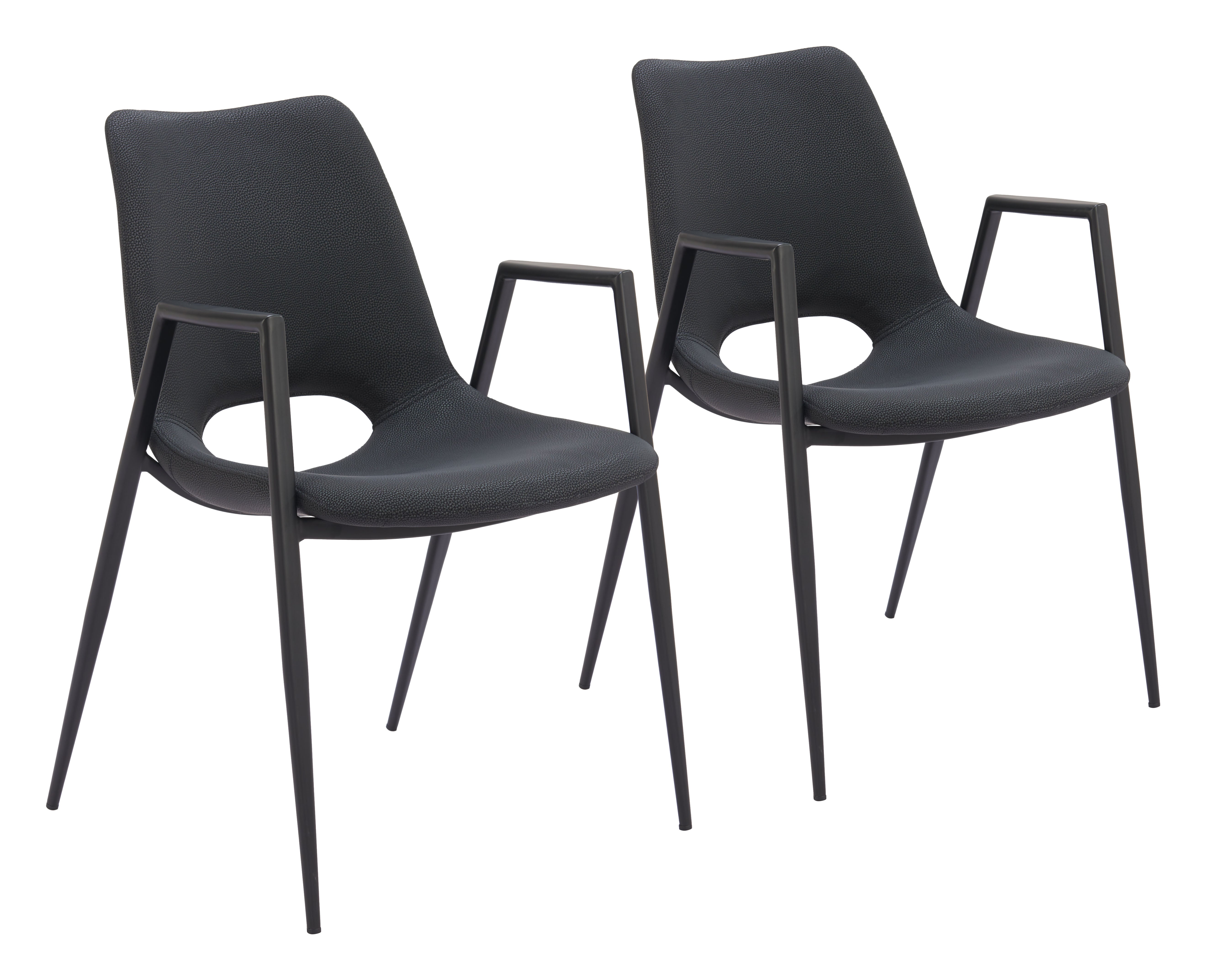 Desi Dining Chair (Set of 2) Black