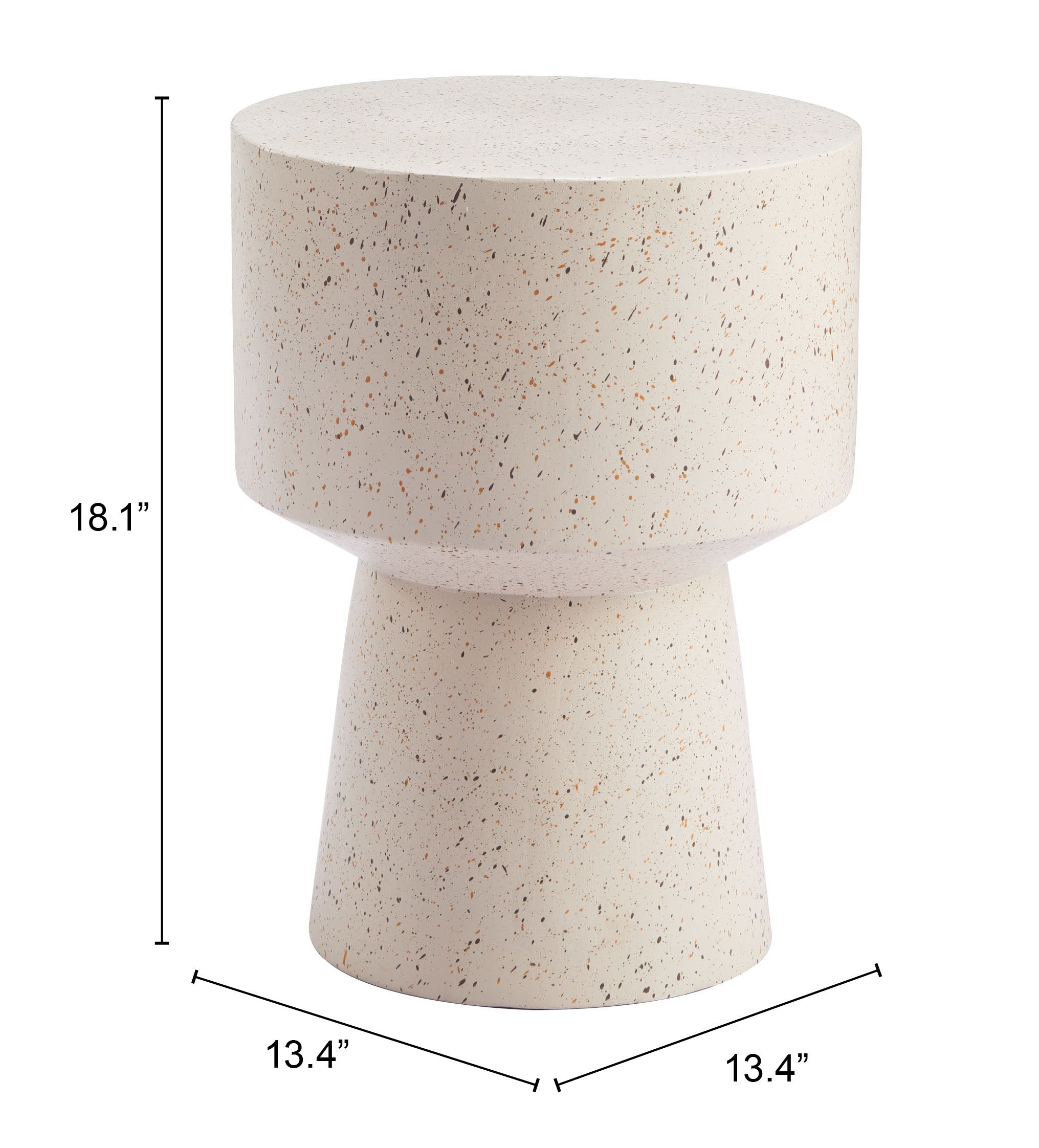 Masko Side Table Beige