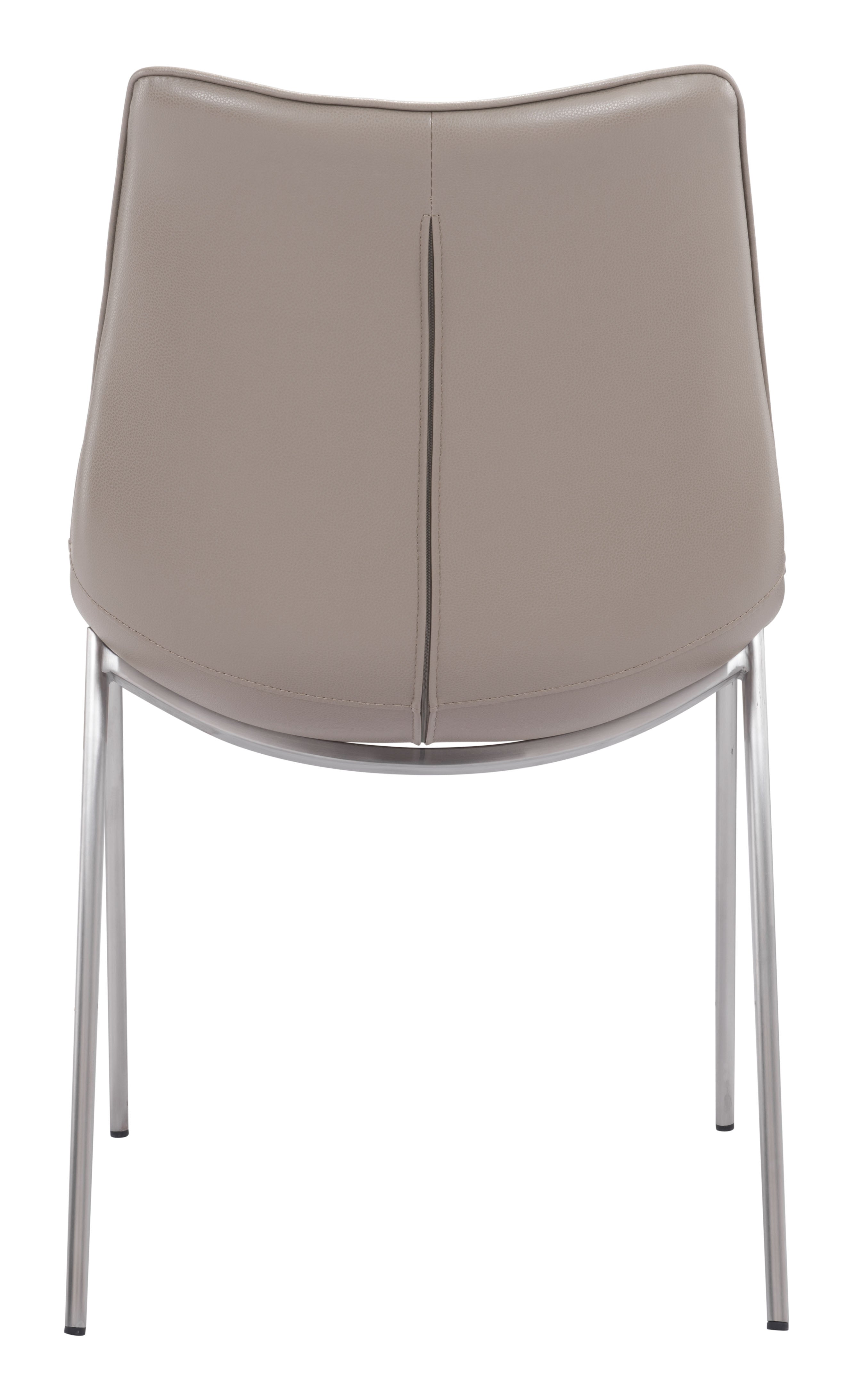 Magnus Dining Chair Brown & Silver