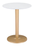 Alto Bistro Table White & Gold